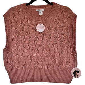 Sincerely Jules Pink Cable Knit Sweater